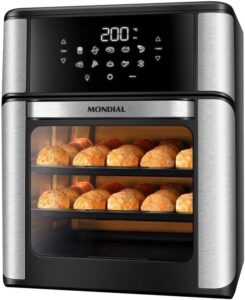 Fritadeira Air Fryer Forno Oven 12 Litros, Mondial, Preto/Inox, 2000W, 110V - AFON-12L-BI
