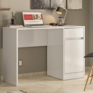 Escrivaninha 1 Porta 1 Gaveta Office Morada Demóbile Branca