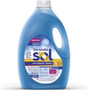 Girando Sol Lava Roupas Líquido Ação Total 5L