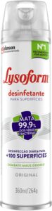 Lysoform Original, Desinfetante Aerosol, Ideal para Superfícies Diversas, 360ml