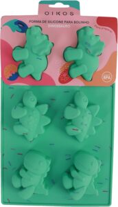 Oikos - Forma de Silicone para Bolinho Dinossauro​
